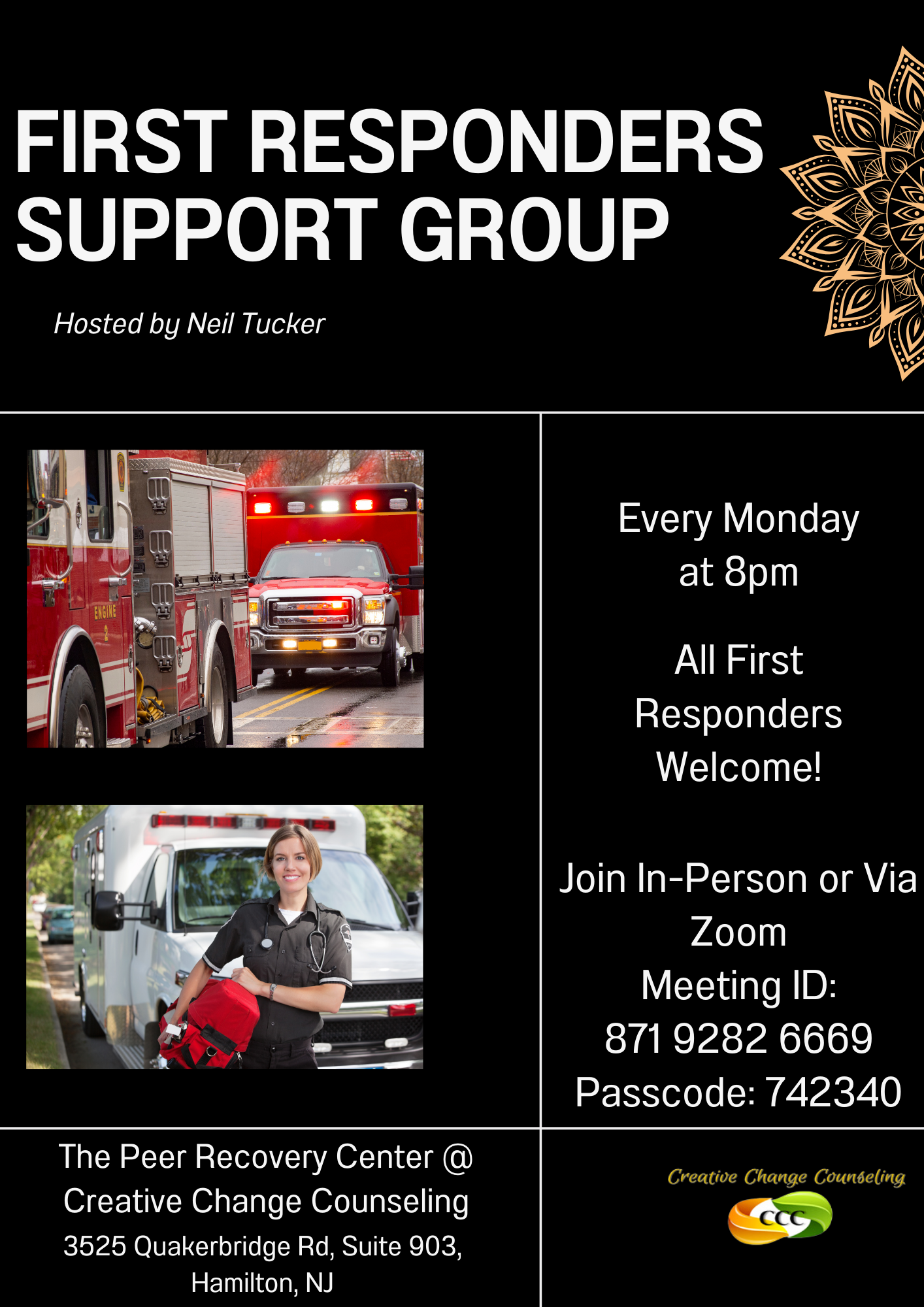 First Responders Support Group Flyers