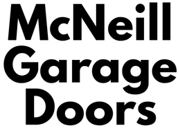 McNeill Garage Doors logo in black text.