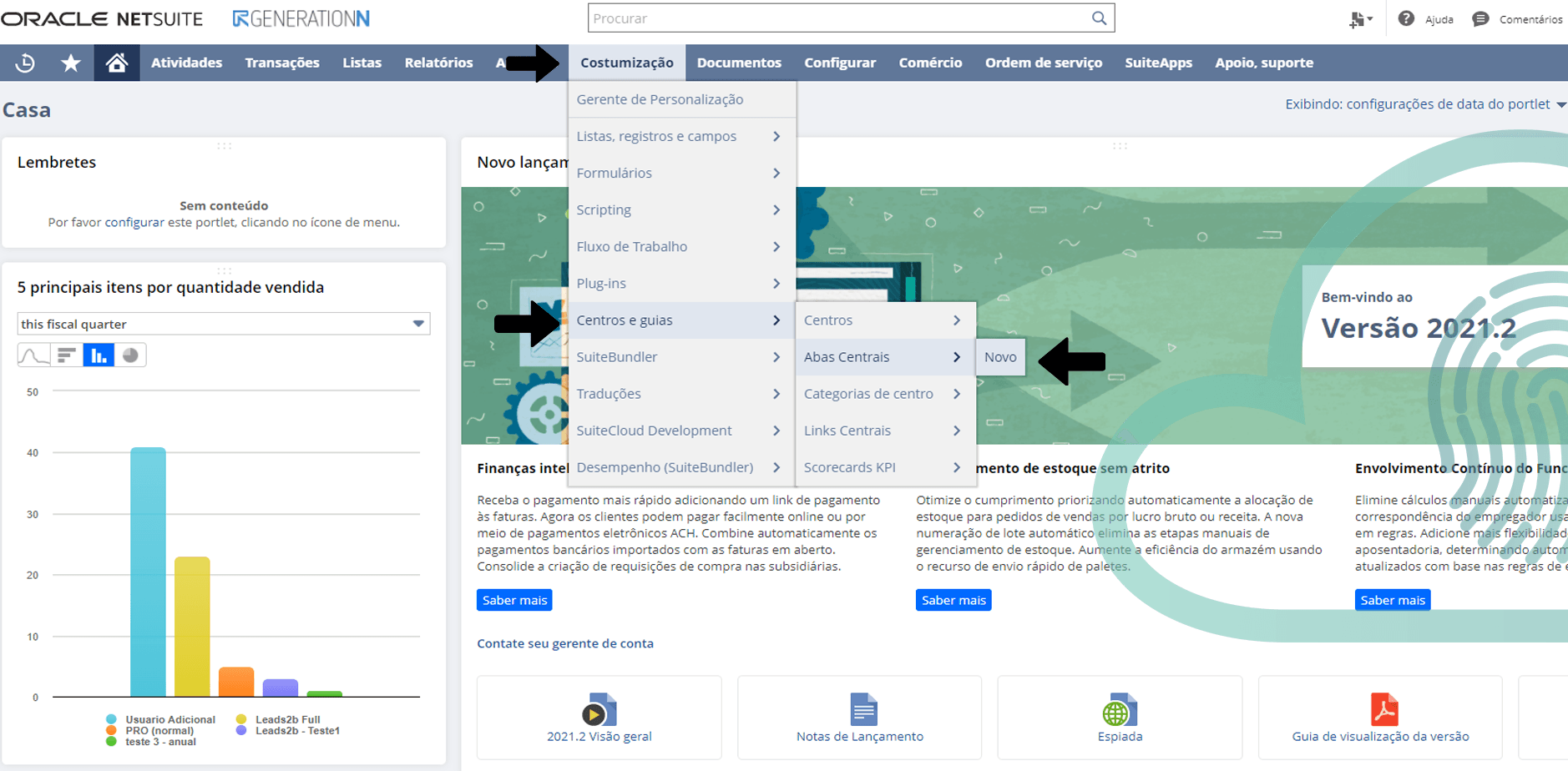 Criando Menus suspensos noNetSuite - Mundo NetSuite