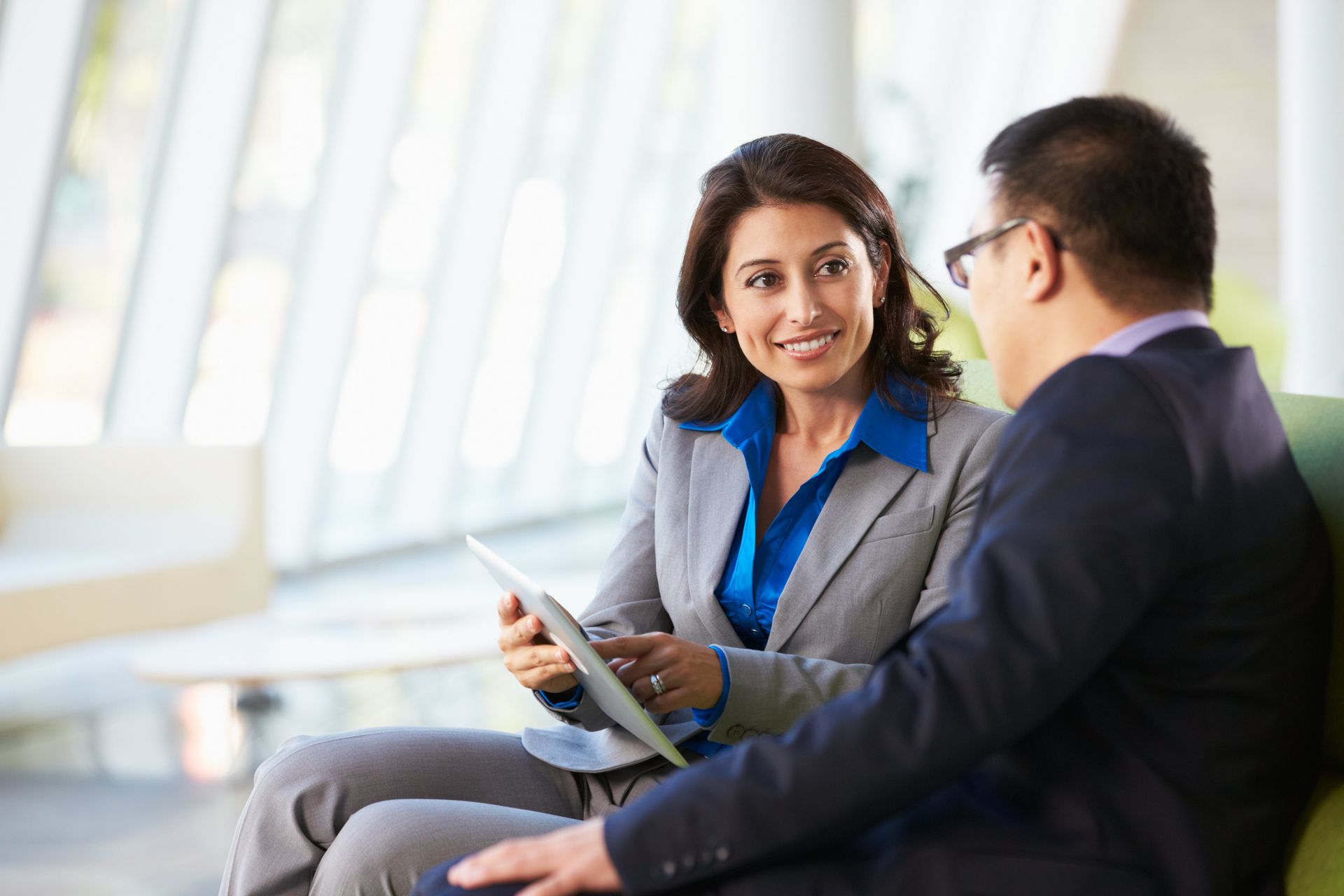 Profession having interview of a candidate