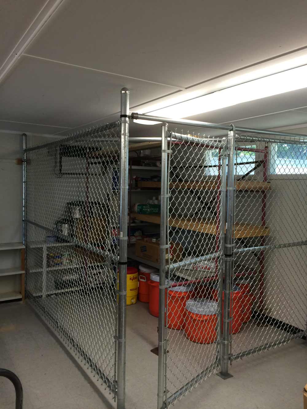 Galvanized Interior Storage Enclosure — Sunrise, FL — First Class Fence & Rail, Inc.
