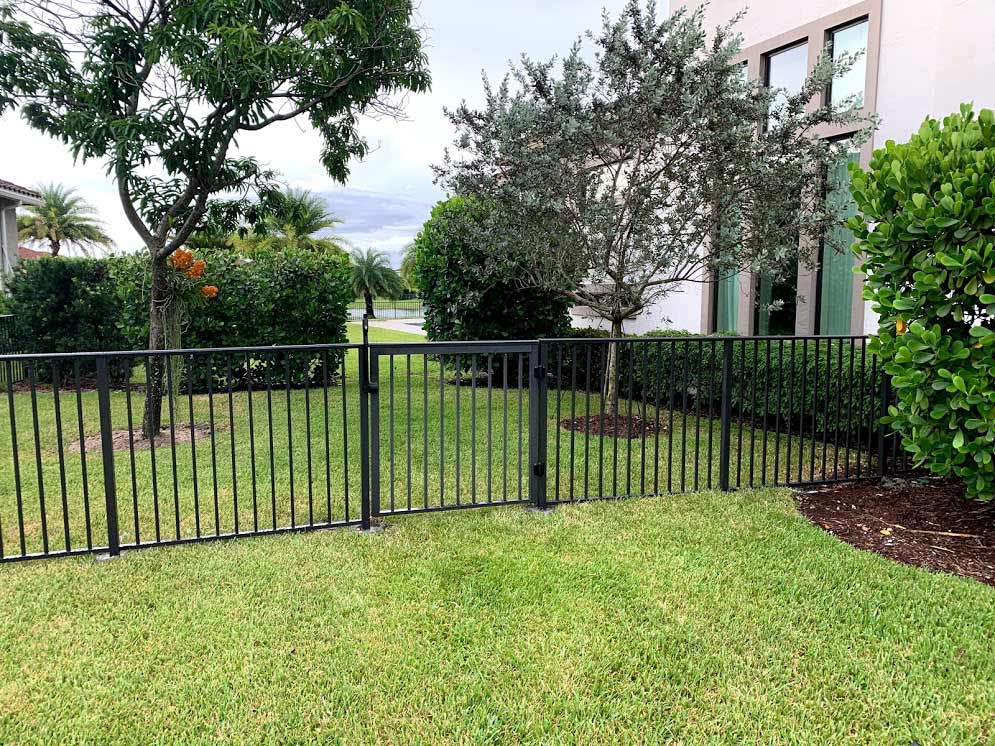 Bronze Handrail Yard Fence — Sunrise, FL — First Class Fence & Rail, Inc.
