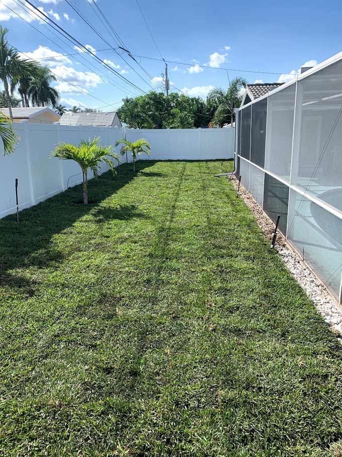 New Sod Install — Sunrise, FL — First Class Fence & Rail, Inc.