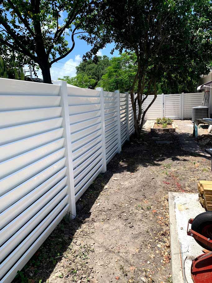 PVC Vinyl Louvered Inside — Sunrise, FL — First Class Fence & Rail, Inc.