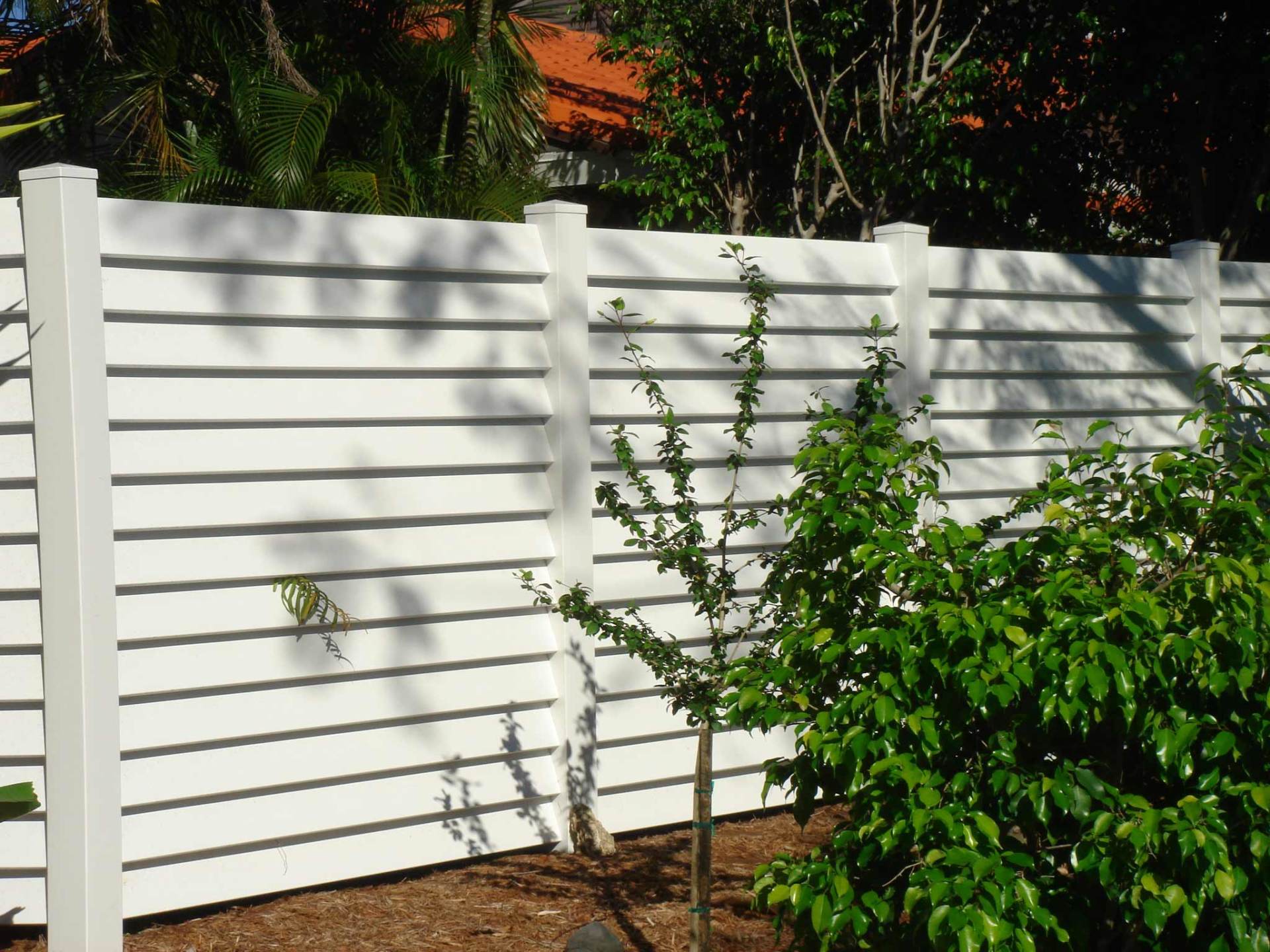 PVC Vinyl Louvered Outside — Sunrise, FL — First Class Fence & Rail, Inc.