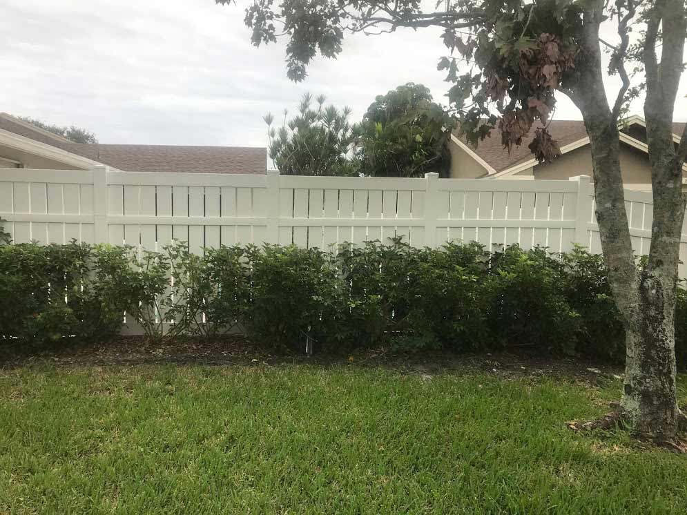 PVC Vinyl Semi Private — Sunrise, FL — First Class Fence & Rail, Inc.