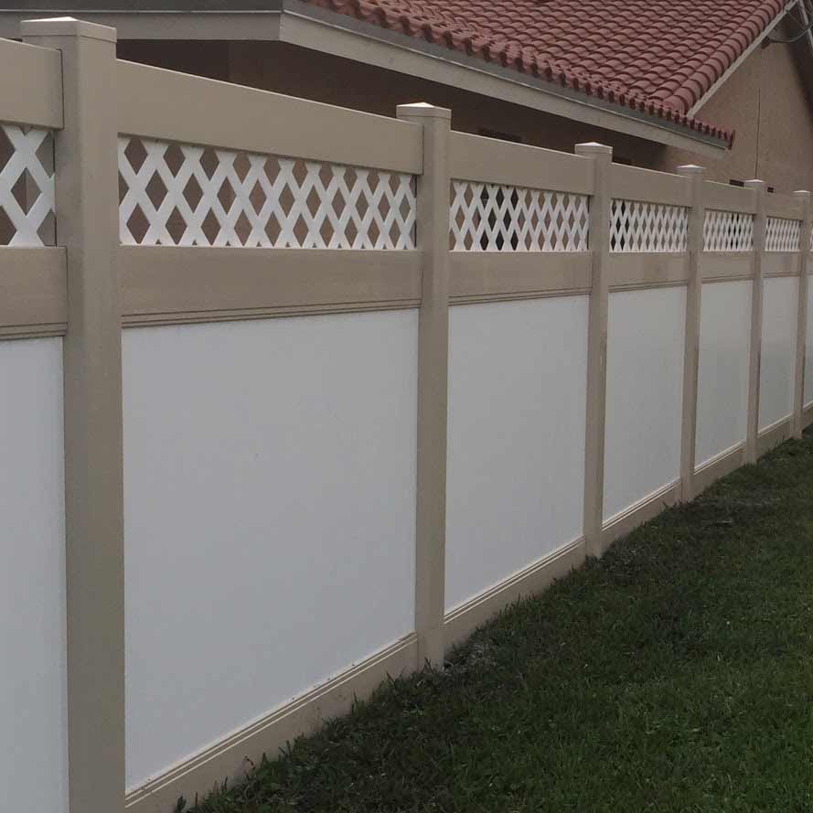 Groove with Lattice Top — Sunrise, FL — First Class Fence & Rail, Inc.