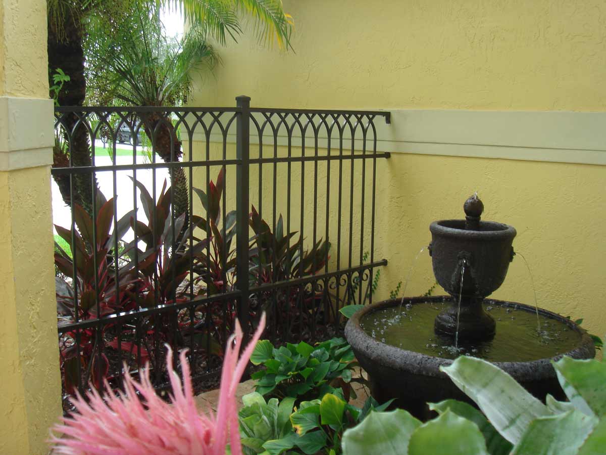 Decorative Courtyard Fence — Sunrise, FL — First Class Fence & Rail, Inc.