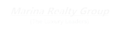Marina Realty Group logo with tagline "The Luxury Leaders".