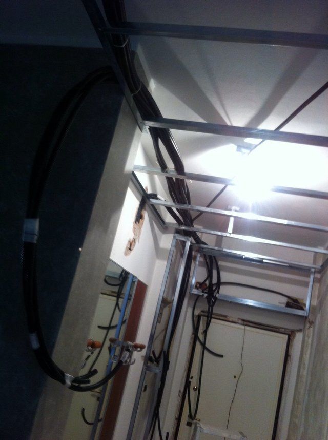 struttura per controsoffitto in cartongesso