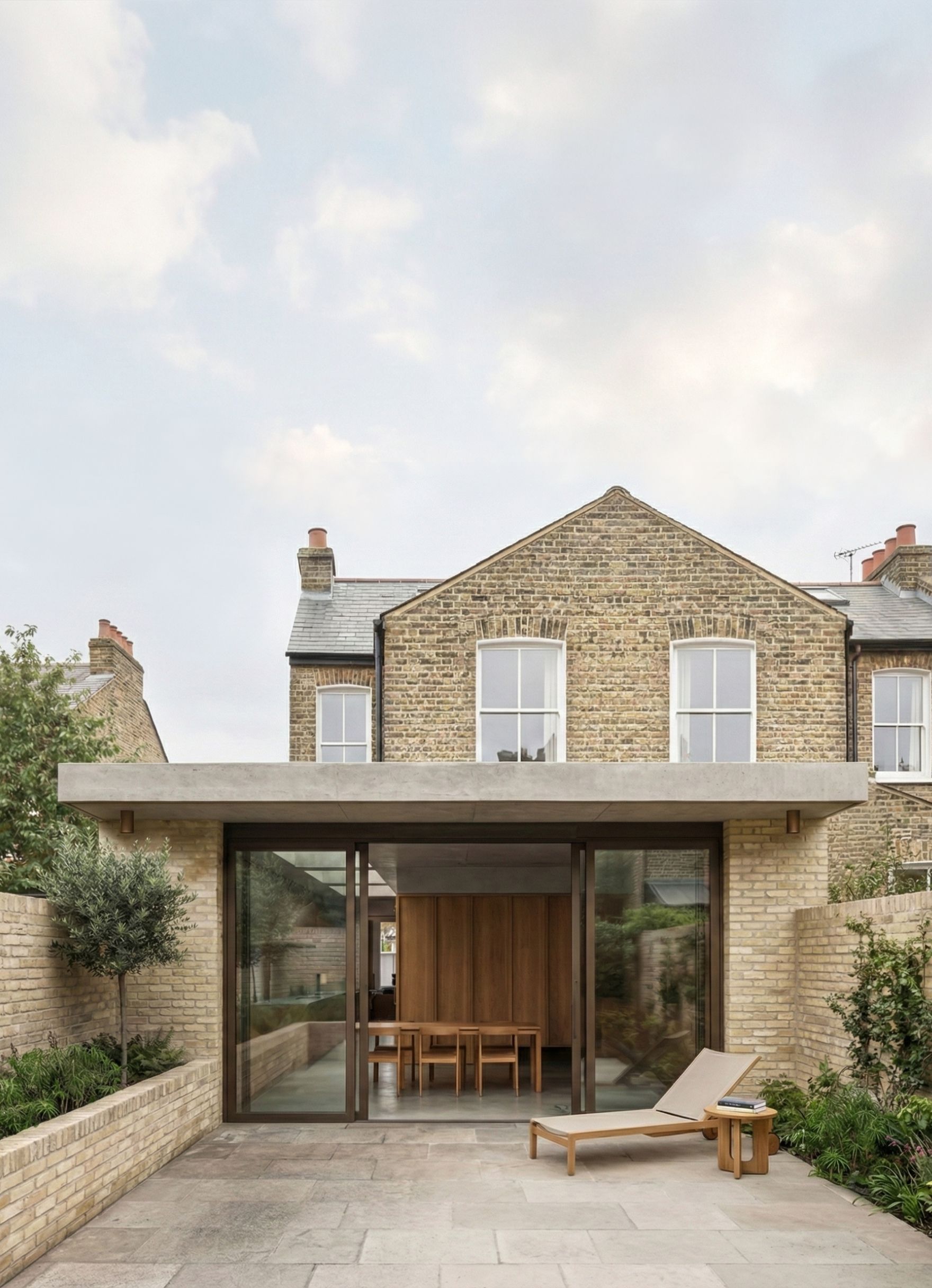 Armstrong Campbell Architects House Rear Extension in Islington London brick and concrete
