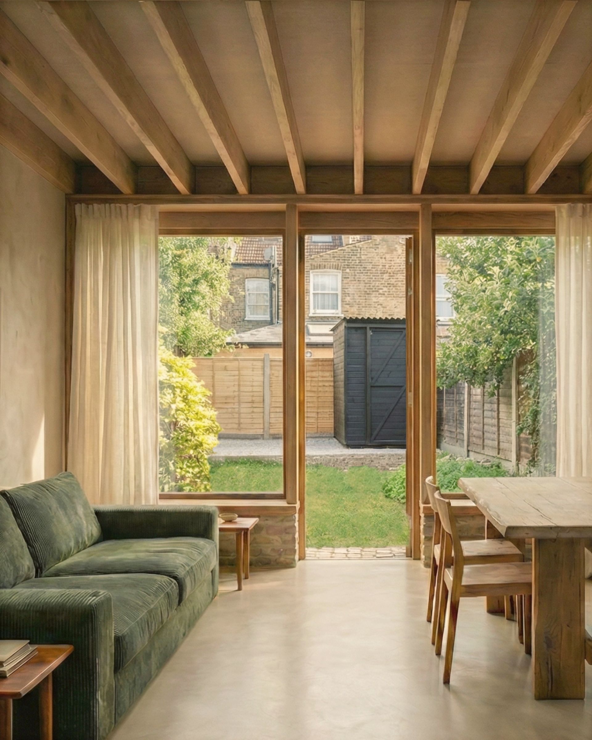 Armstrong Campbell Architects House in Leytonstone London Interior Living Dining Kitchen Garden