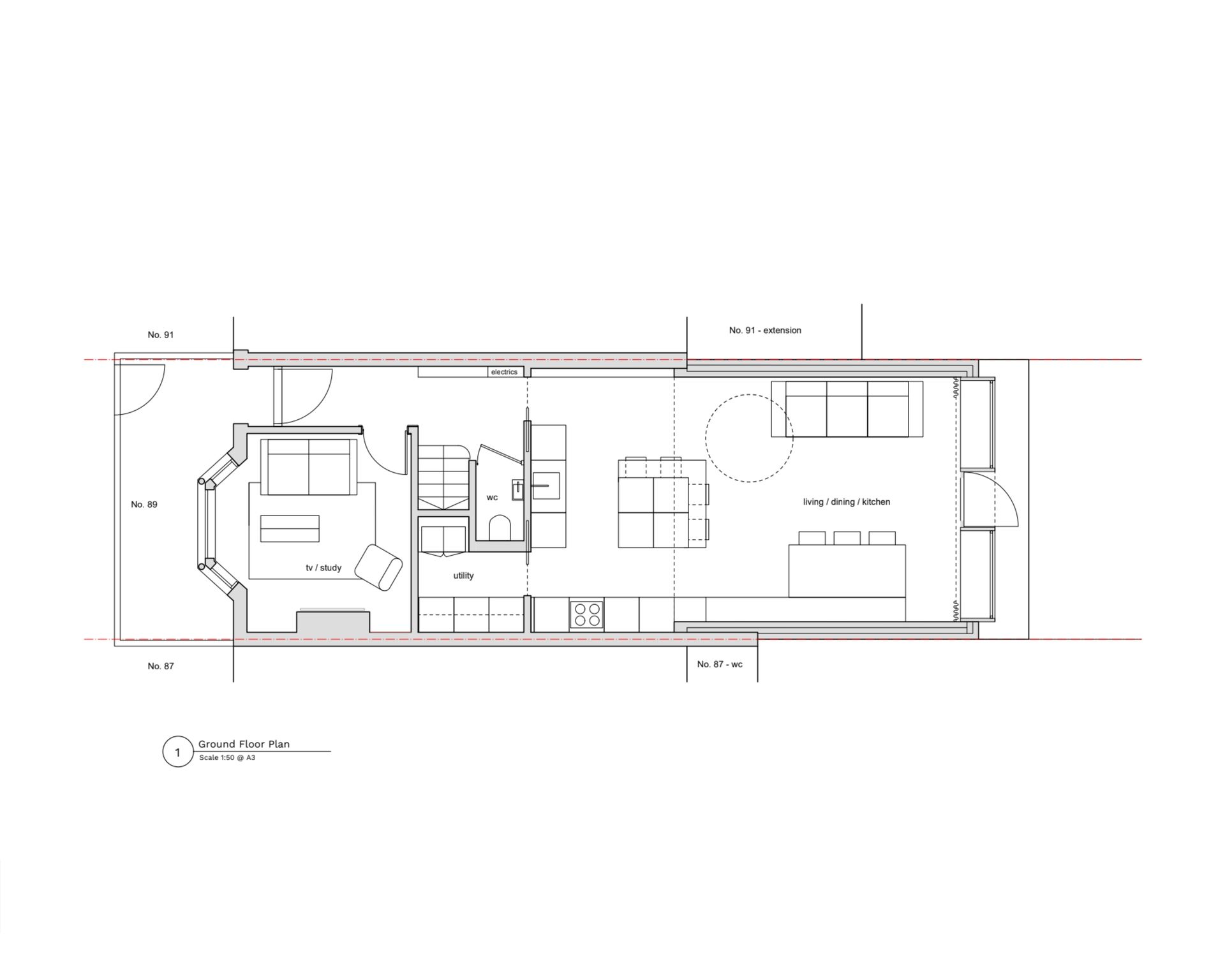 armstrong campbell architects example stage 03 spatial coordination plan drawing