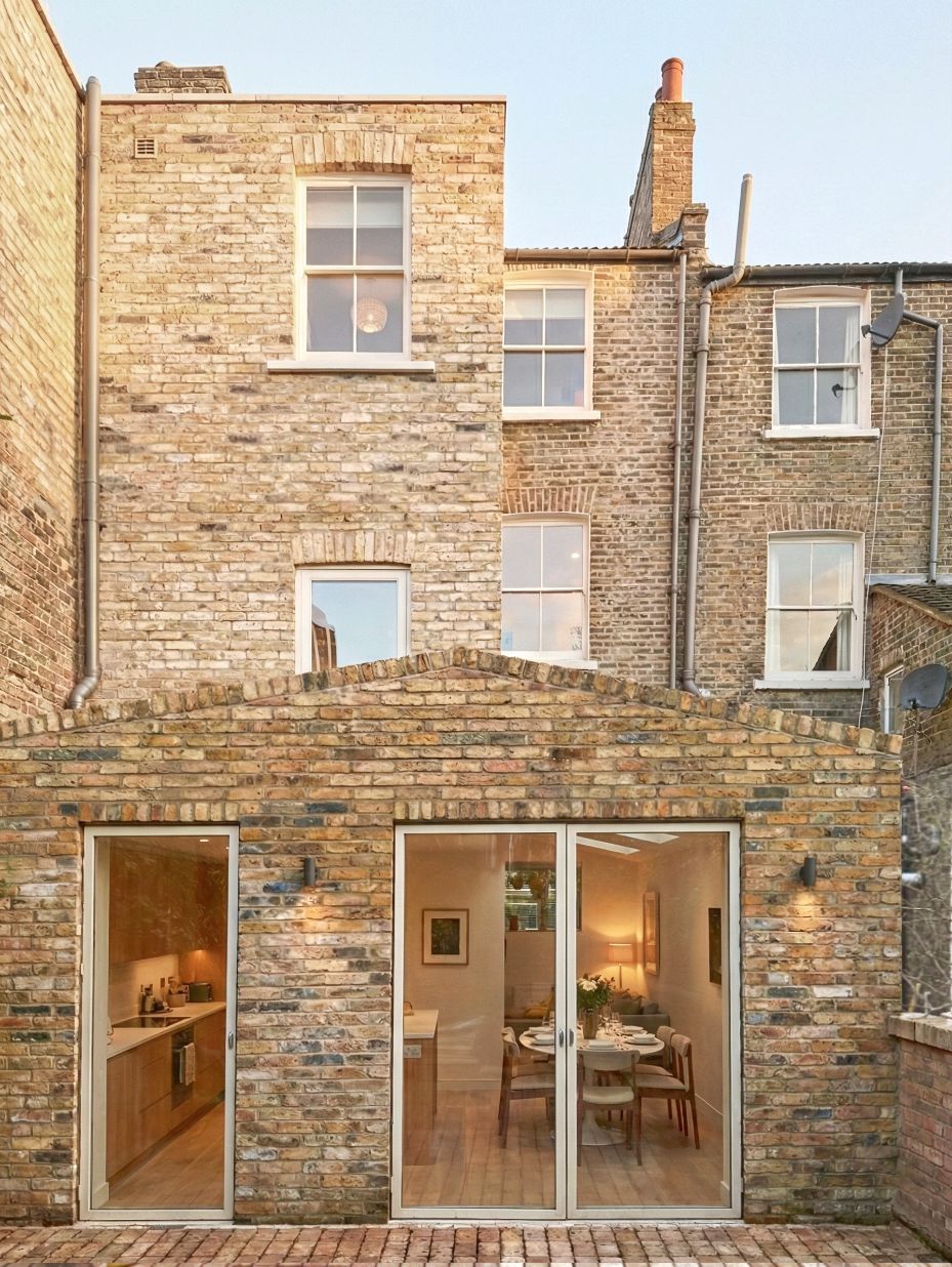 armstrong campbell architects brixton rear extension in london stock brick and velfac windows