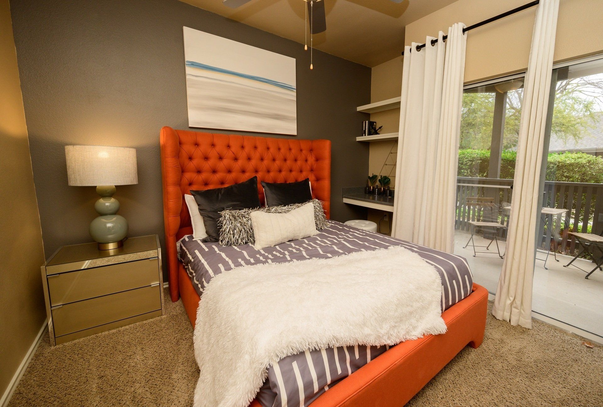Spacious Bedroom with Bed | Alon at Castle Hills