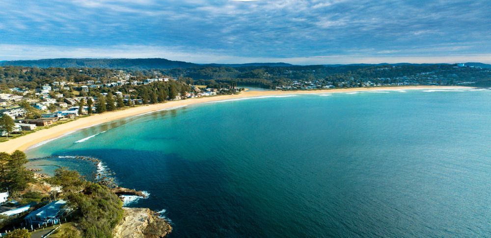 An Aerial View of a Beach — Catrina's Custom Curtains & Blinds in Central Coast, NSW