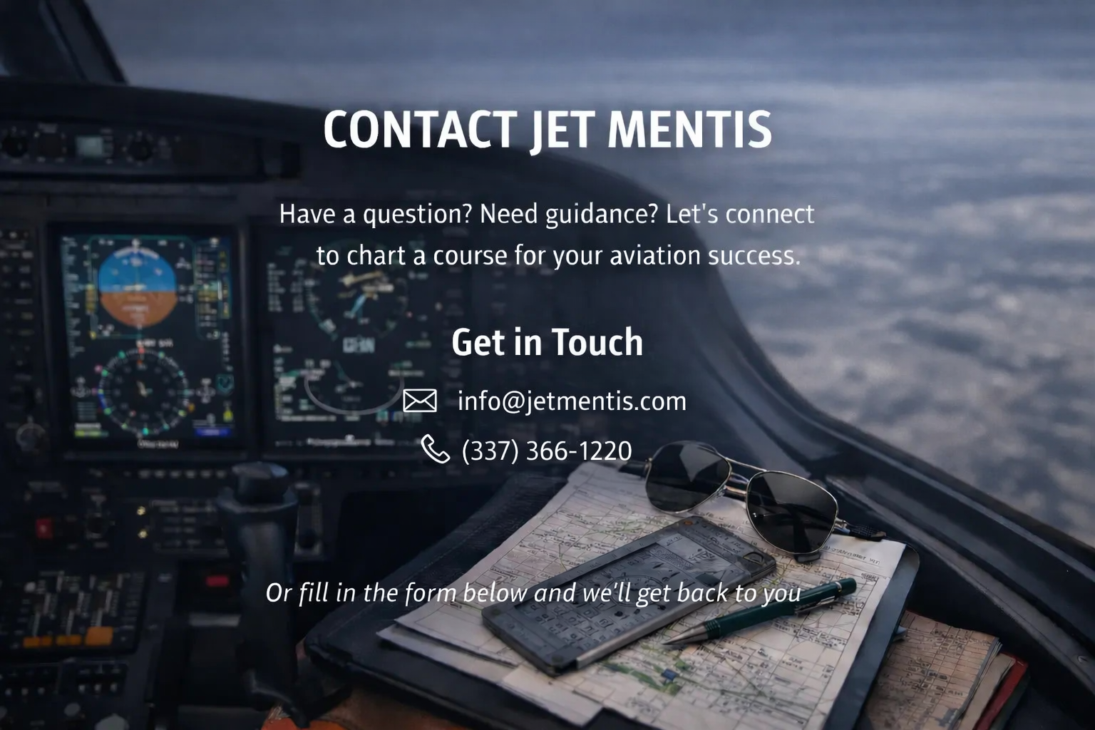 Jet Mentis Contact Us Cockpit 