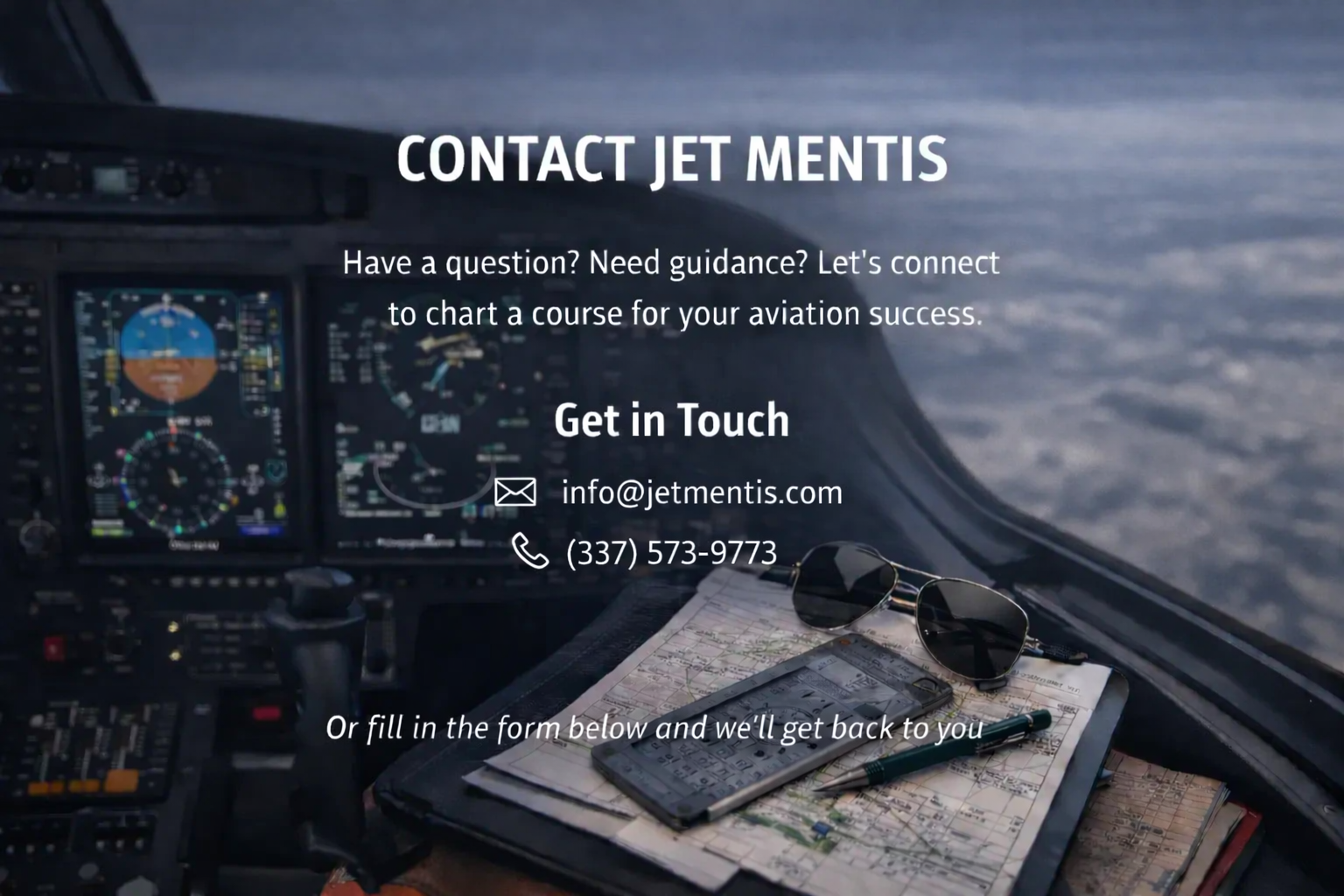 Jet Mentis Contact Us Cockpit 