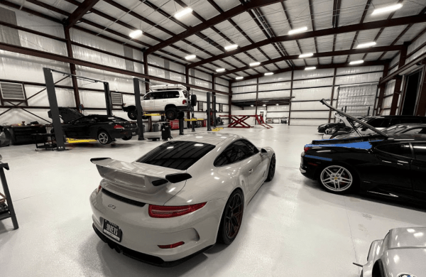 Cars in The Garagisti's Service Bay