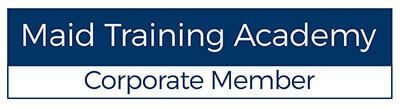 The maid training academy logo is a corporate member.