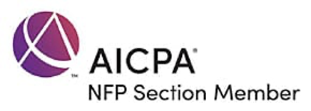 The aicpa logo is a nfp section member.