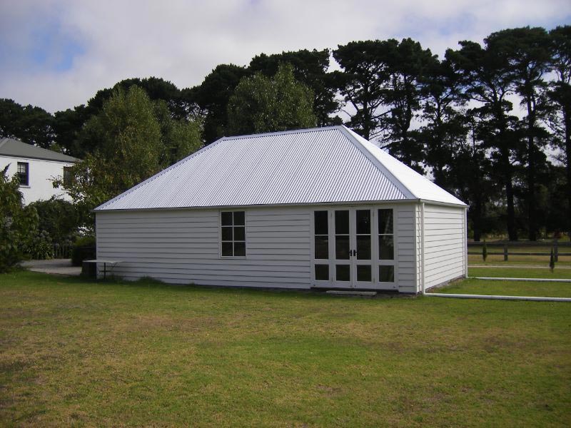 custom white shed