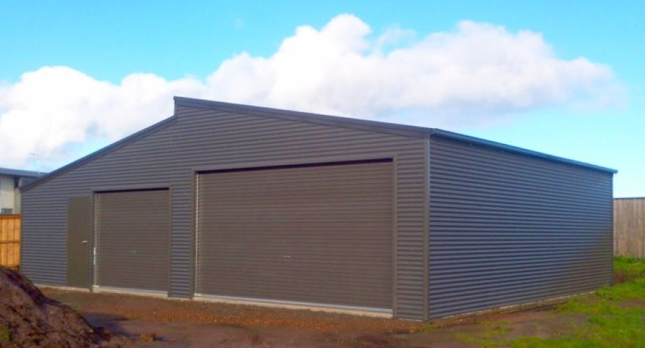 custom black shed