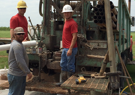 Men Working — Decatur, TX — Bisidas Water Well Drilling B&B Pump