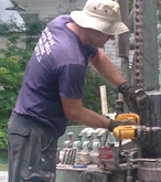 Man Drilling — Decatur, TX — Bisidas Water Well Drilling B&B Pump