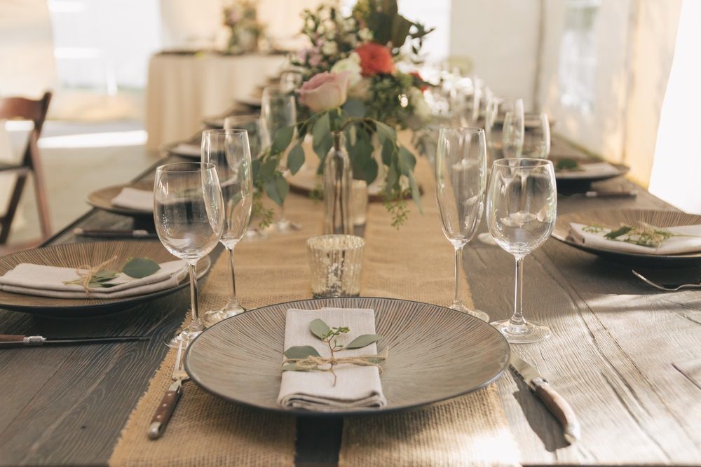 A Table Set For A Wedding Reception — Grafton Hire In South Grafton, NSW