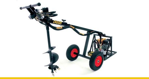 A Tractor With A Drill Attached To It — Grafton Hire In South Grafton, NSW