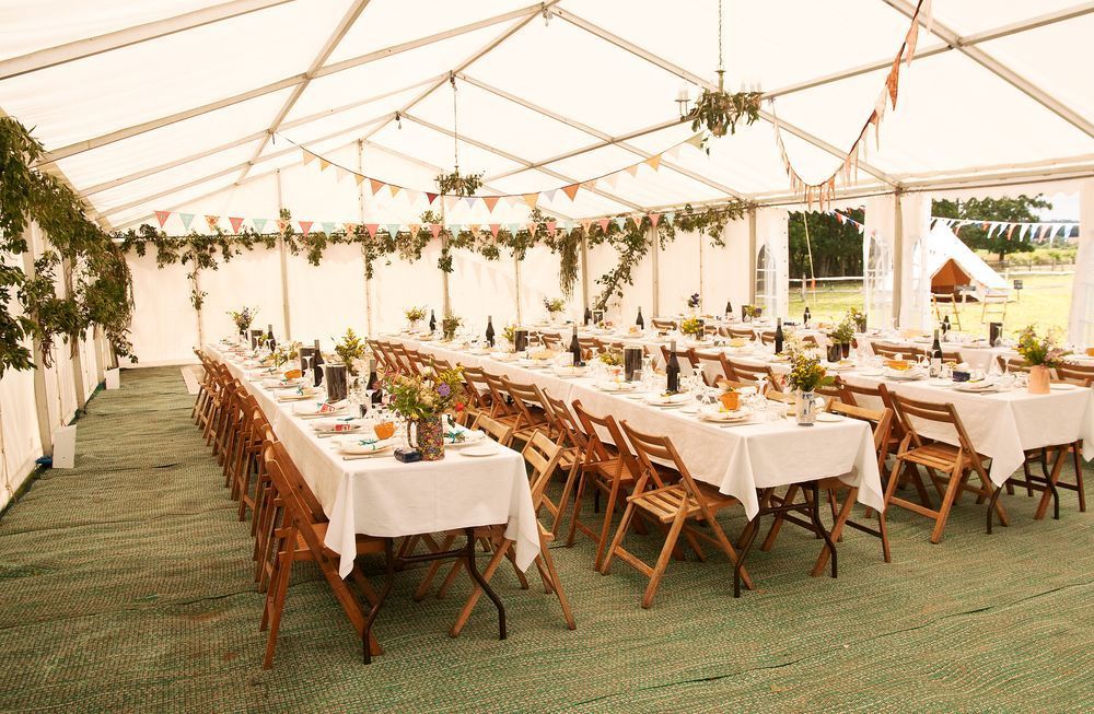 Hire marquee set up for wedding event in Grafton
