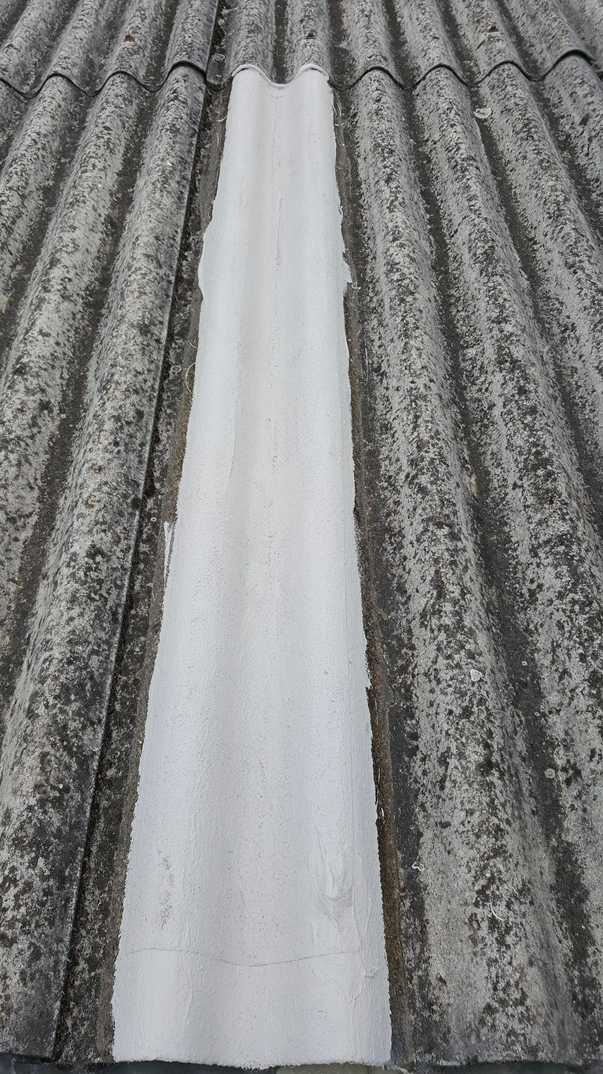 Dachdeckung graues Welldach