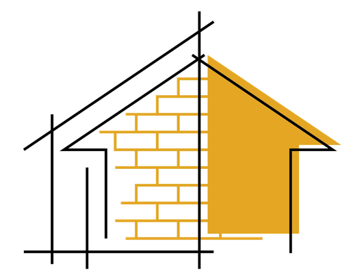 Illustration Dach und Haus
