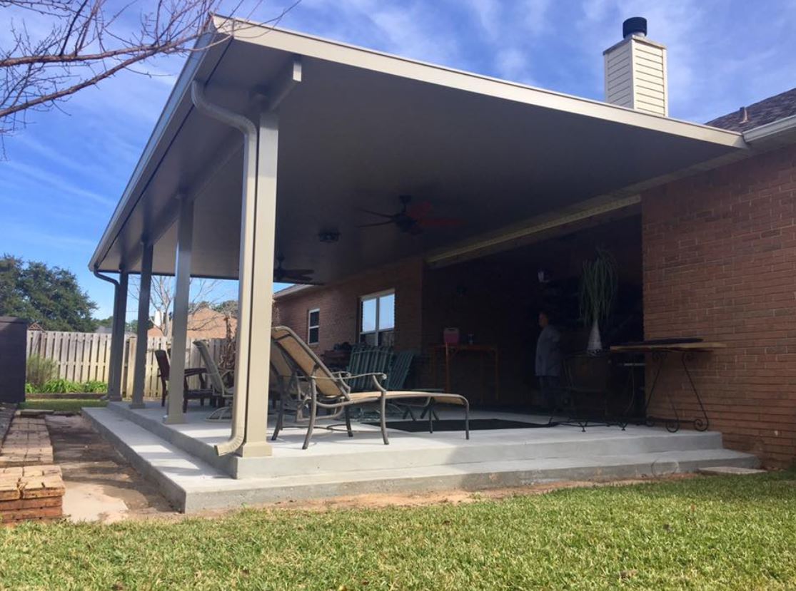Patio Cover Construction Services — Patio Area with Cover in Milton, FL
