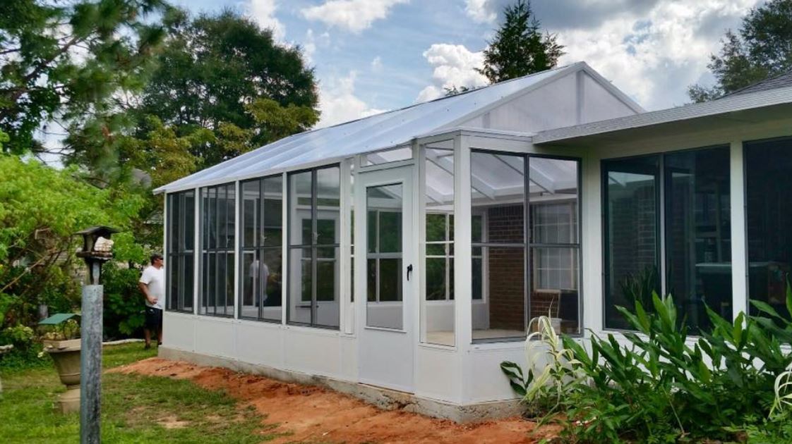 Sunroom Construction Services — White Sunroom in Milton, FL