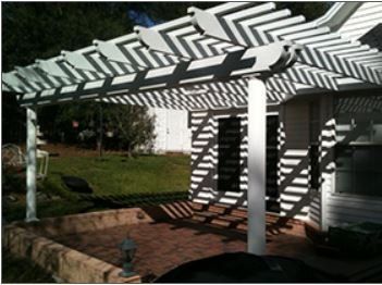 Residential Patio Covers — White Patio Cover in Milton, FL