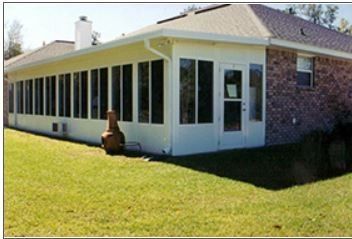 Sunroom Installation — White Sunroom in Milton, FL
