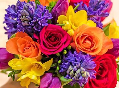Colourful flowers bouquet
