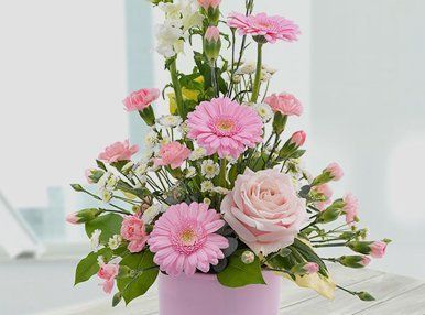 Pink flowers bouquet