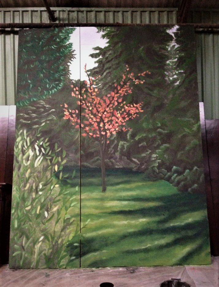 painting of a garden scene