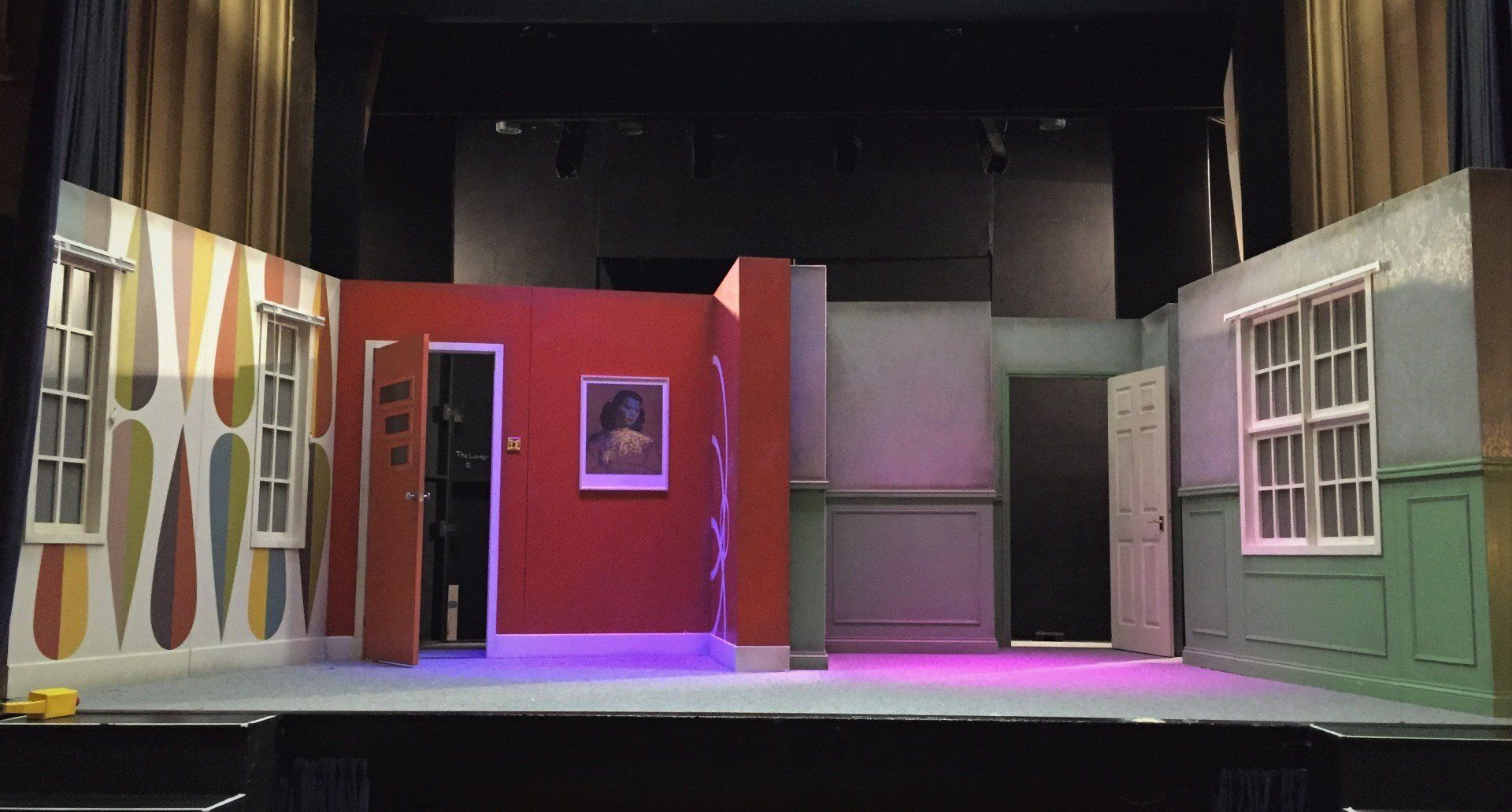full stage set of 2 room interiors
