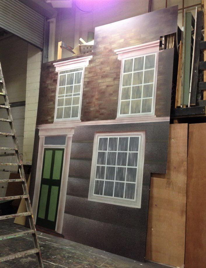 trompe l oeil painted house exterior