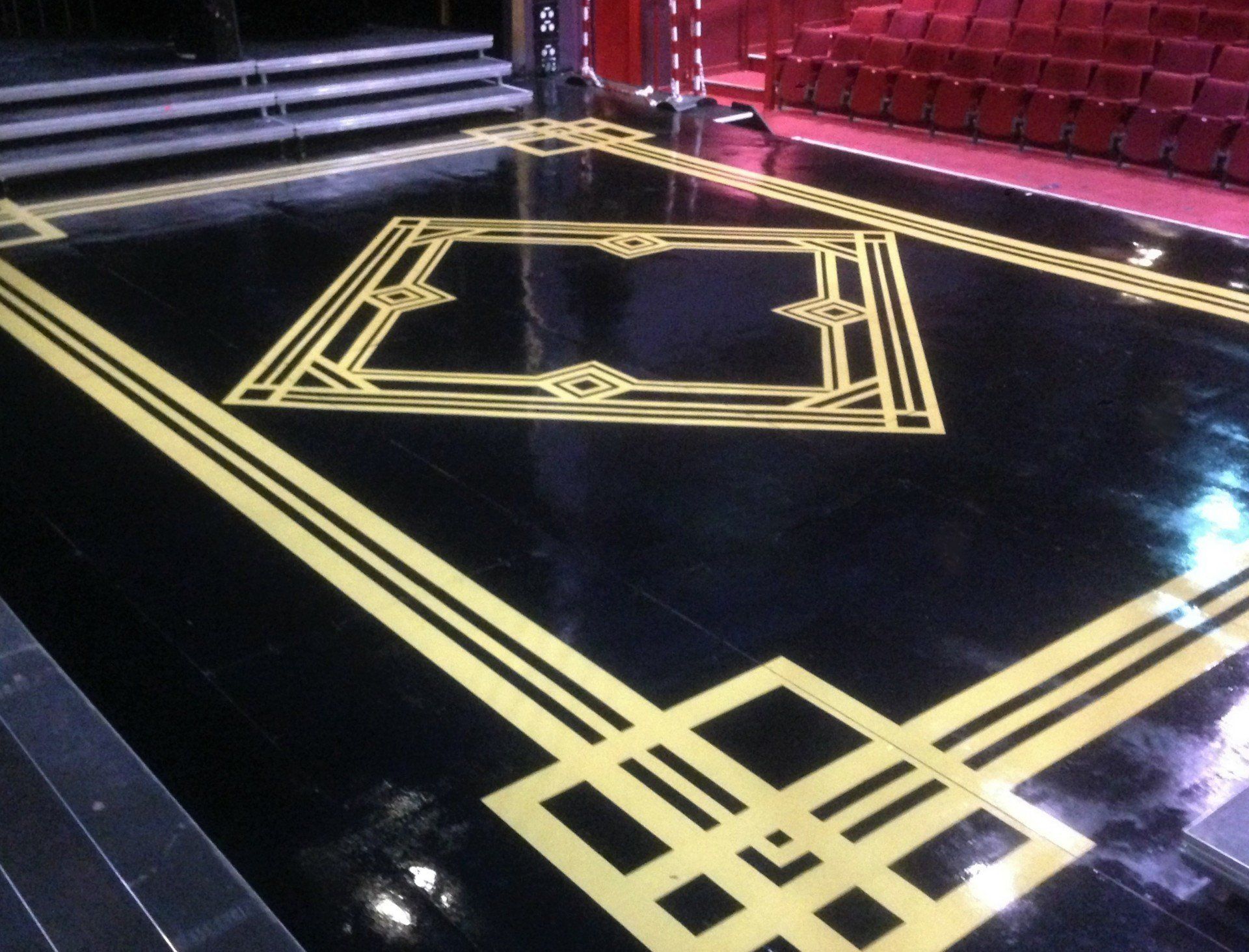 art deco floor painting
