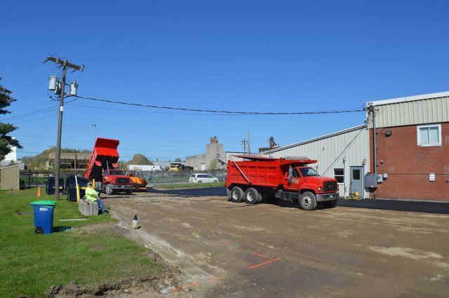 Red Truck Parked - Burlington, VT - Rox Asphalt