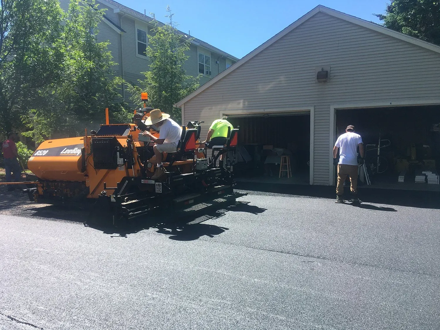 Paving Road Near House - Burlington, VT - Rox Asphalt
