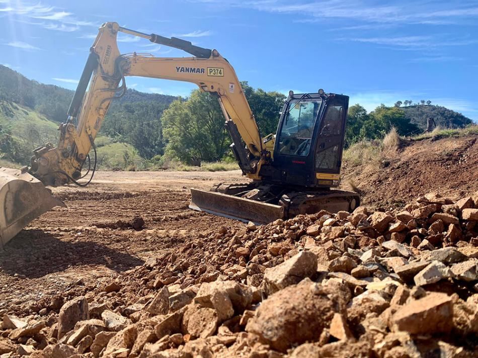 Site Clearing Operation — Civil Contractors in Coopernook, NSW