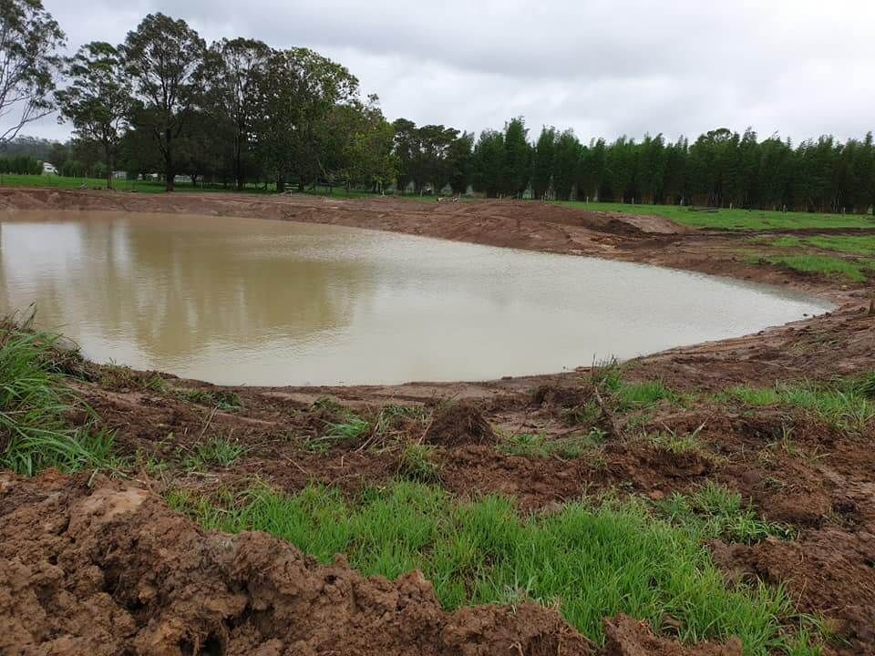 Dam Construction — Civil Contractors in Coopernook, NSW