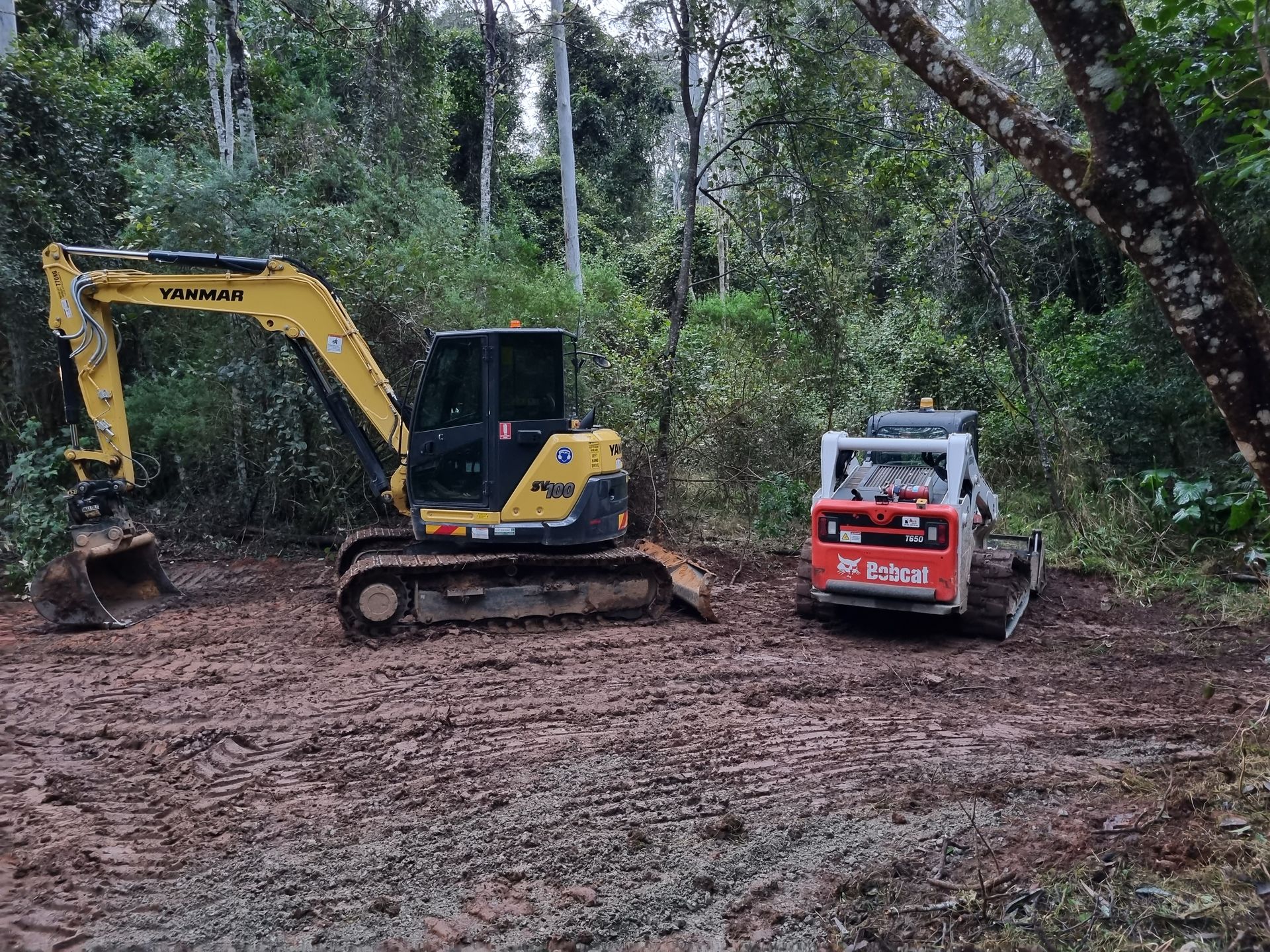 Bobcat Land Grader — Civil Contractors in Coopernook, NSW