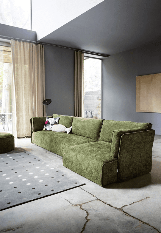 divano verde militare